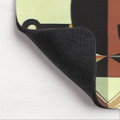 Getränke Kaffee-Kanne mit Tassen im Vintage-Stil Mousepad (Ecke)