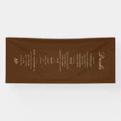 Getränke-Menü- Banner Schokoladenbraun Cream-Schri (Horizontal)