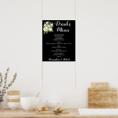 Getränke Menü | Hochzeitsschild Poster (Küche)