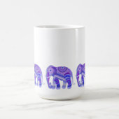 GETRÄNKE MIT BLAUER LILA COOLER ELEFANISCHER KAFFE KAFFEETASSE (Mittel)