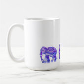 GETRÄNKE MIT BLAUER LILA COOLER ELEFANISCHER KAFFE KAFFEETASSE (Links)