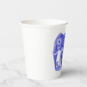 GETRÄNKE MIT COOLEM BLUE-ELEPHANT-Papierbecher Pappbecher (Rechts)