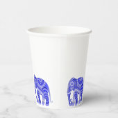GETRÄNKE MIT COOLEM BLUE-ELEPHANT-Papierbecher Pappbecher (Rechts)
