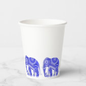 GETRÄNKE MIT COOLEM BLUE-ELEPHANT-Papierbecher Pappbecher (Vorderseite)