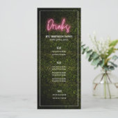 Getränke Party Shower Hochzeitsmenü Menükarte (Stehend Vorderseite)
