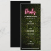 Getränke Party Shower Hochzeitsmenü Menükarte (Vorne/Hinten)