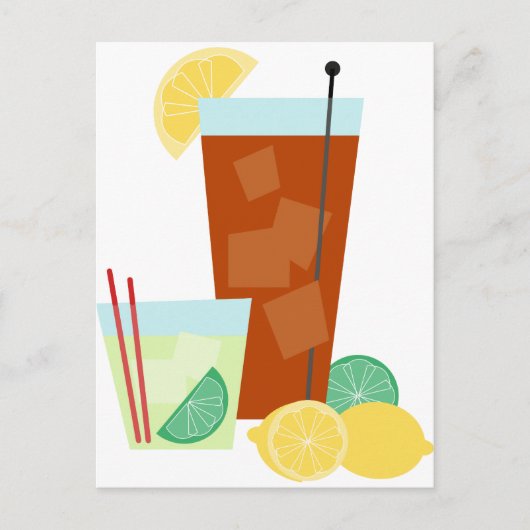 Getränke Postkarte (Vorderseite)