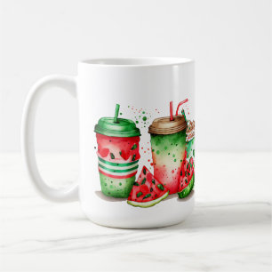 GETRÄNKE, ROT, WEISSE WASSERMELONGETRÄNKE KAFFEETASSE