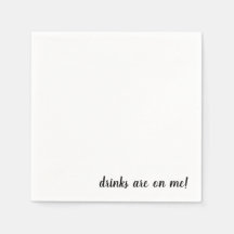 Getränke sind auf meinem Cocktail Napkins