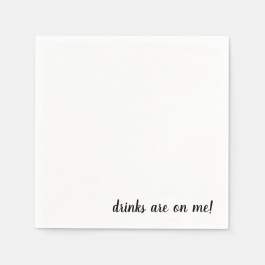 Getränke sind auf meinem Cocktail Napkins Serviette (Vorderseite)