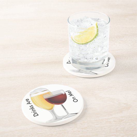 Getränke sind auf meinem Untersetzer (Seite)