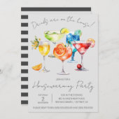 Getränke sind im Haus! Cocktail Housewarming Einladung (Vorne/Hinten)