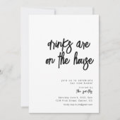 Getränke sind im Haus einladend Einladung (Vorderseite)