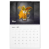 Getränke und Drache-Kalender Kalender (Mär 2027)