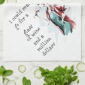 Getränke- und Geldwünsche Geschirrtuch (Gefaltet)