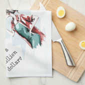 Getränke- und Geldwünsche Geschirrtuch (Viertel Falte)