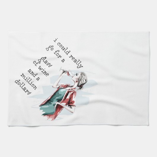 Getränke- und Geldwünsche Geschirrtuch (Horizontal)