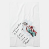 Getränke- und Geldwünsche Geschirrtuch (Vertikal)