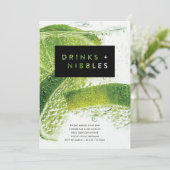 Getränke und Getränke Einladung (Stehend Vorderseite)