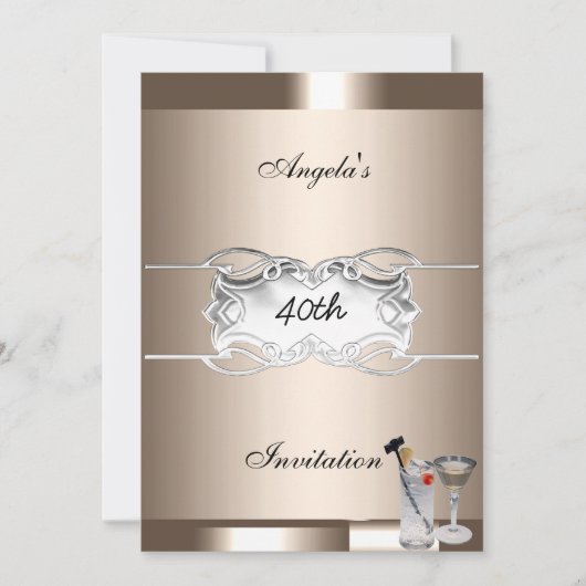 Getränke und Party Einladung (Vorderseite)