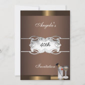 Getränke und Schokolade-Party Einladung (Vorderseite)