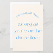 Getränke- und Tanzbodenheiratszeichen (Vorne/Hinten)