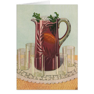 Getränke und Vintage-Getränke, Krug Sangria