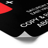 Getränke + Würstchen = Liebe Poster (Ecke)