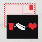 Getränke + Würstchen = Liebe Postkarte (Vorne/Hinten)