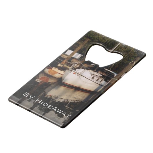 Getränkebacköffnung Geldbeutel Flaschenöffner (Vorderseite Schrägansicht)