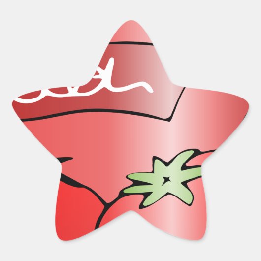 Getränkedosengetränk Stern-Aufkleber (Vorderseite)