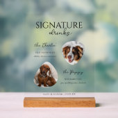 Getränkedosensignaturen mit Hunden Acrylschild (Neutral)