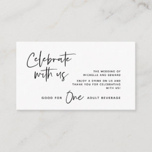Getränkegutschein, Erwachsenengetränk, Feiern Sie  Begleitkarte
