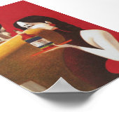 Getränkeinwerbung, Coupetanz, Vintag Poster (Ecke)