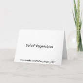 Getränkekarte für Salate Karte (Rückseite)