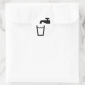 Getränkekarte Runder Aufkleber (Tasche)