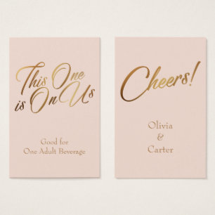 Getränkekarten, schlank, elegante Goldschrift auf