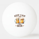 Getränkekoten Tischtennisball (Vorderseite)