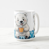 Getränkeküche Break für Coolen Polarbär Kaffeetasse (VorderseiteRechts)