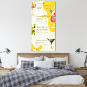 Getränkemenü Leinwanddruck (Insitu (Schlafzimmer))