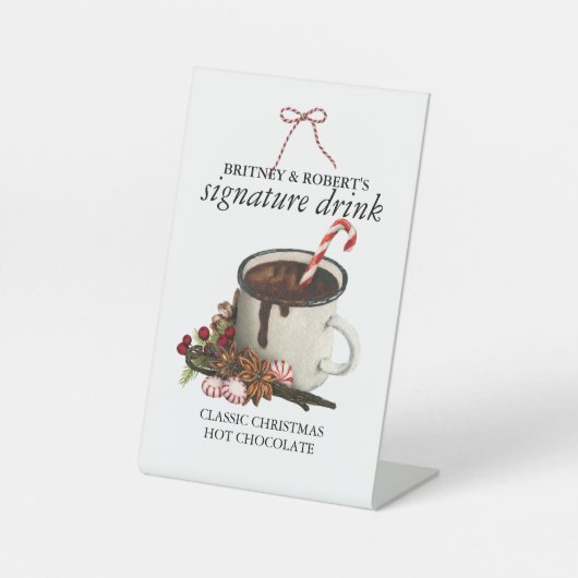 Getränkemenü Sockelschild (Vorderseite)