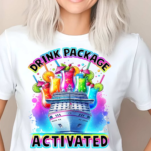 Getränkepakete Aktivkohle Cruise Design T-Shirt