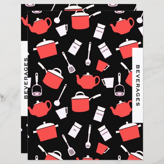 Getränkeservice Rezeptorteil | Schwarz/Rot (Vorne/Hinten)
