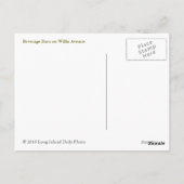 Getränkestall auf der Willis Avenue Postkarte (Rückseite)