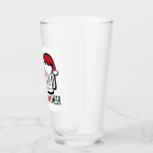 Getränkt von Bier und Weihnachtsgeschenk Glas (Links)