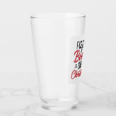 Getränkt von Bier und Weihnachtsgeschenk Glas (Rechts)