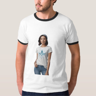 Getränkt zur Perfektion: Zazzle Mockup Delight T-Shirt
