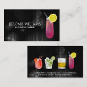Getränkter Cocktail Visitenkarte (Vorne/Hinten)