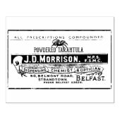 Getränktes Tarantula-Apothekarketikum Gummistempel (Prägung)