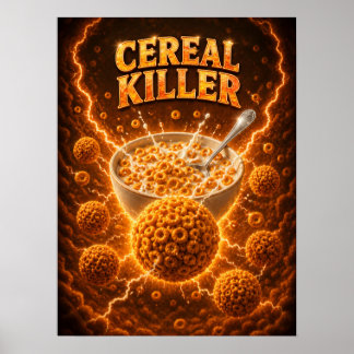 Getreide Cosmic Crunch Fun Vibe Poster